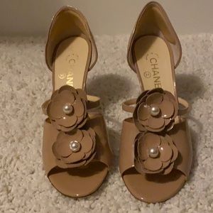 SOLD Chanel Camellia high heels
